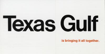 Announcements and invitations depicts: "Texas Gulf is bringing it all together" printed on a piece of paper