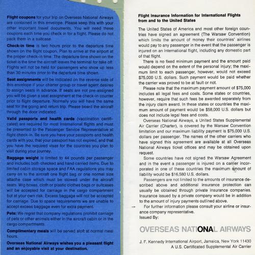 Booklet/Brochure depicts: Blue and white brochure with blocks of text on it 