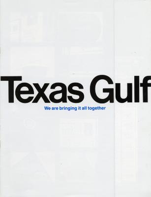 "Texas Gulf We are bringing it all together" printed on a piece of paper