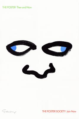 Posters depicts: A minimalist childlike illustration of a pair of eyes looking away from each other and a nose