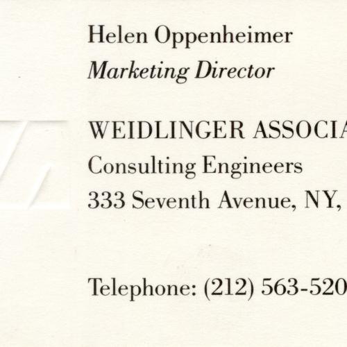 Letterheads/Stationery, Logos and identities depicts: Business card with contact information 