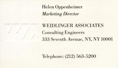 Letterheads/Stationery, Logos and identities depicts: Business card with contact information 