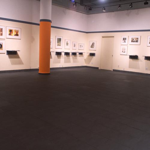 Photographic Materials depicts: Photographs of interior of gallery during Once Upon a Time exhibitions