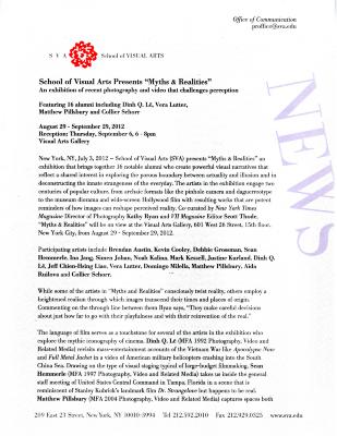 Press Releases depicts: typed press release