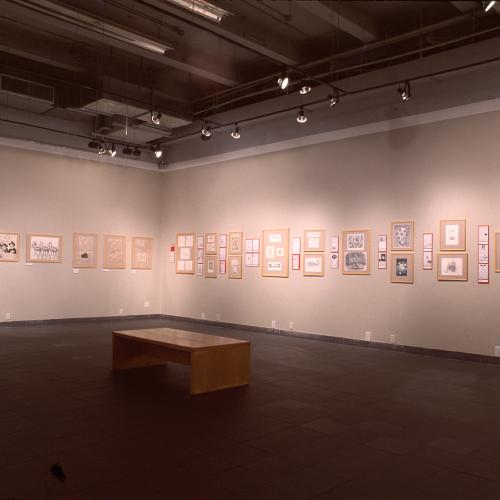 Photographic Materials depicts: Photographs of interior of gallery during Picturing the Times exhibitions