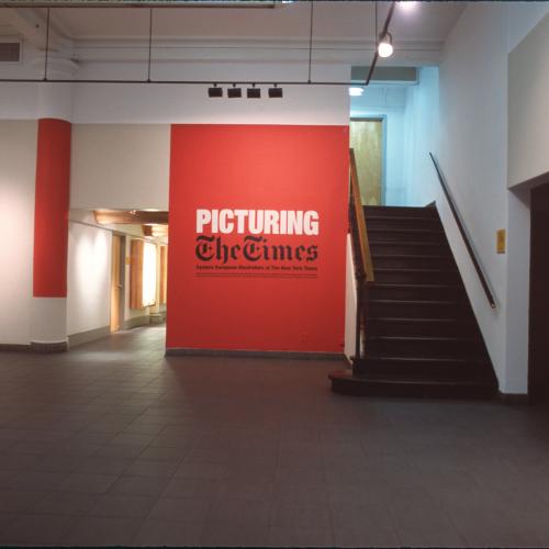 Photographic Materials depicts: Photographs of interior of gallery during Picturing the Times exhibitions