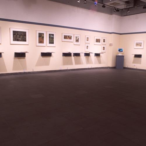 Photographic Materials depicts: Photographs of interior of gallery during Once Upon a Time exhibitions