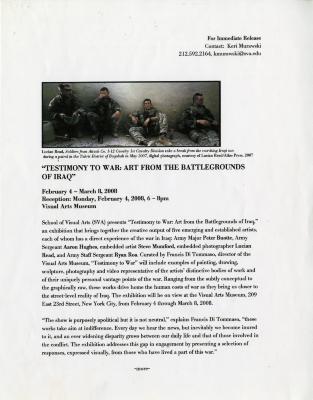 Press Releases depicts: typed press release