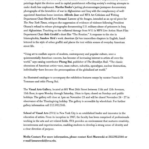 Press Releases depicts: page 3 of typed press release