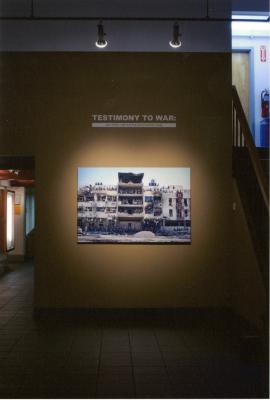 Photographic Materials depicts: photograph of artworks installed in gallery