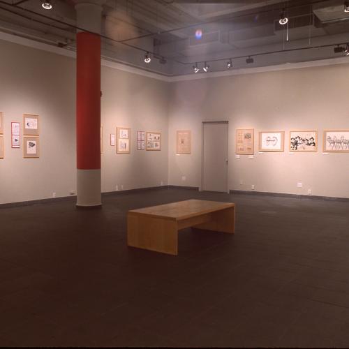 Photographic Materials depicts: Photographs of interior of gallery during Picturing the Times exhibitions