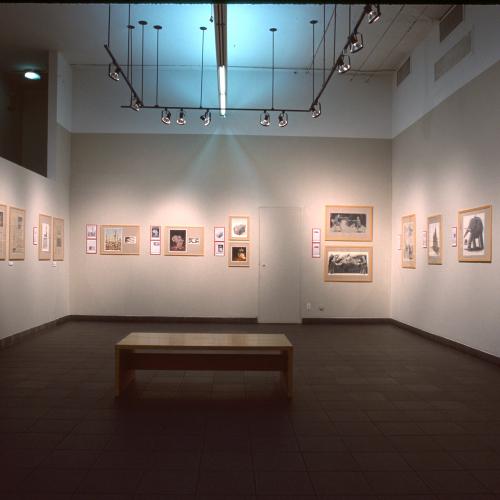Photographic Materials depicts: Photographs of interior of gallery during Picturing the Times exhibitions