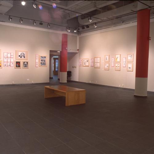 Photographic Materials depicts: Photographs of interior of gallery during Picturing the Times exhibitions