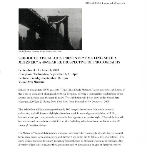 Press Releases depicts: typed press release, page 1 or 3