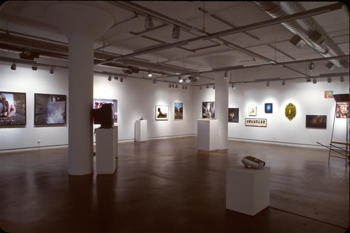 Photographic Materials depicts: photograph of gallery with artworks installed