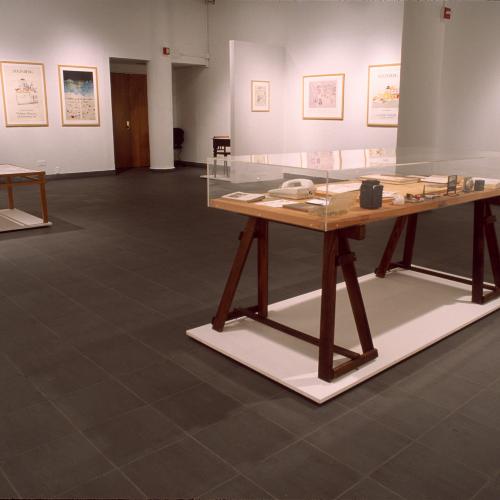 Photographic Materials depicts: photographs of interior of gallery during Steinberg show