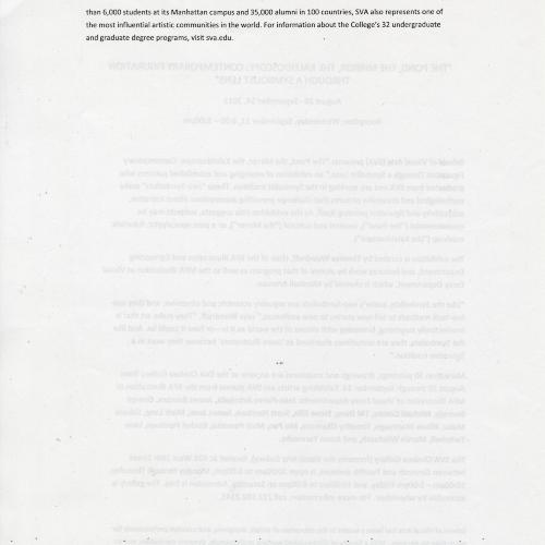 Press Releases depicts: page two of typed press release