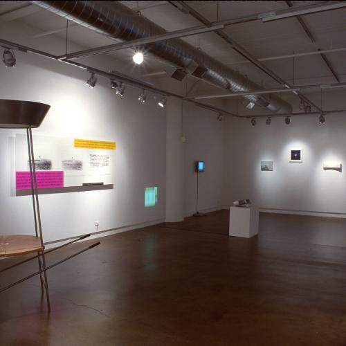 Photographic Materials depicts: photograph of gallery with artworks installed
