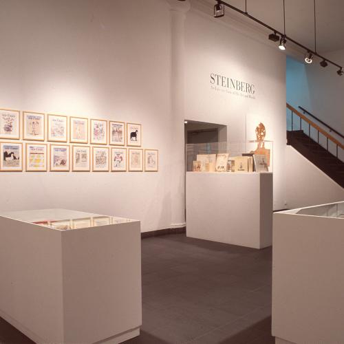 Photographic Materials depicts: photographs of interior of gallery during Steinberg show