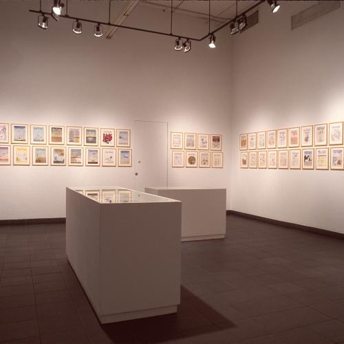 Photographic Materials depicts: photographs of interior of gallery during Steinberg show