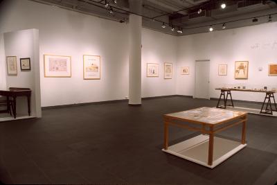 Photographic Materials depicts: photographs of interior of gallery during Steinberg show