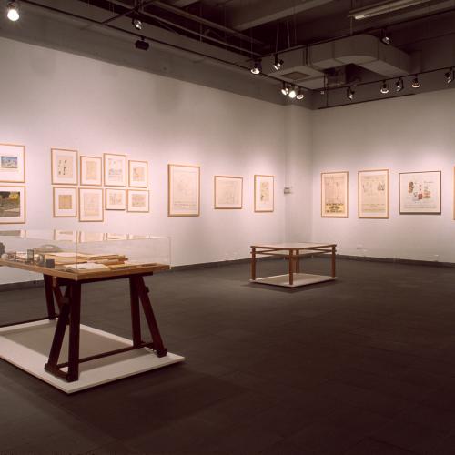 Photographic Materials depicts: photographs of interior of gallery during Steinberg show