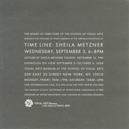 Announcements and invitations depicts: back of reception invitation
