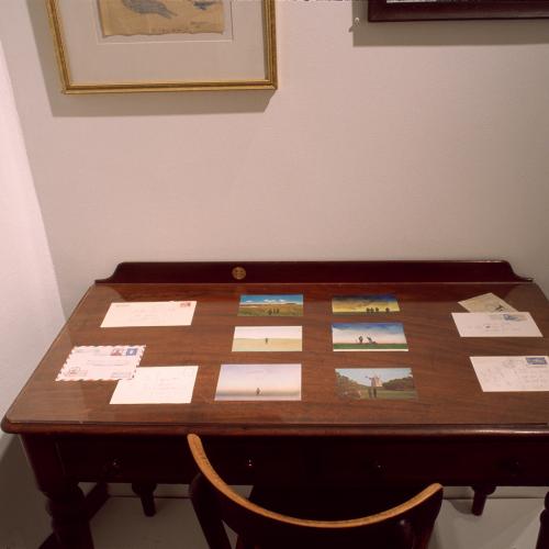 Photographic Materials depicts: photographs of interior of gallery during Steinberg show
