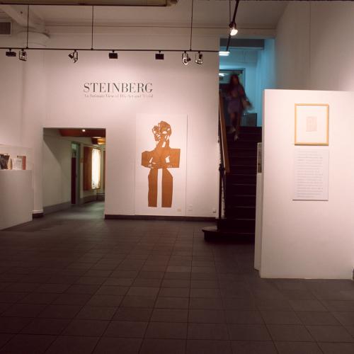 Photographic Materials depicts: photographs of interior of gallery during Steinberg show