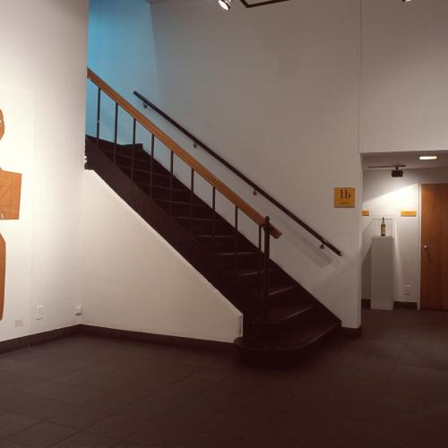 Photographic Materials depicts: photographs of interior of gallery during Steinberg show
