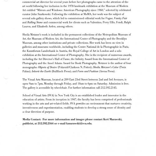 Press Releases depicts: typed press release, page 3 or 3