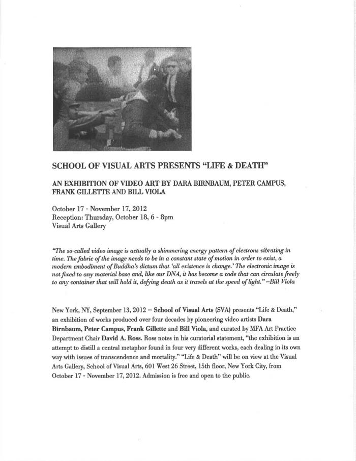 Press Releases depicts: typed press release