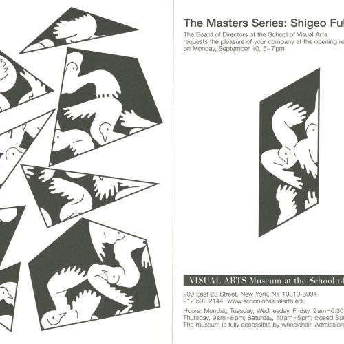 Announcements and invitations depicts: Exhibition announcement