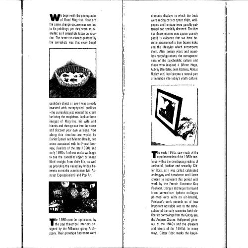 Booklet/Brochure depicts: Accordion fold exhibition brochure interior