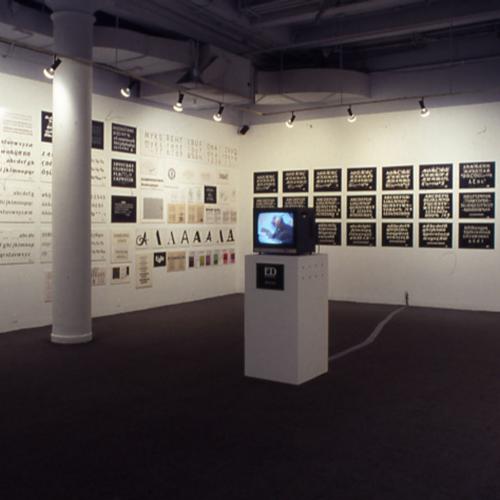 Photographic Materials depicts: artworks installed in gallery