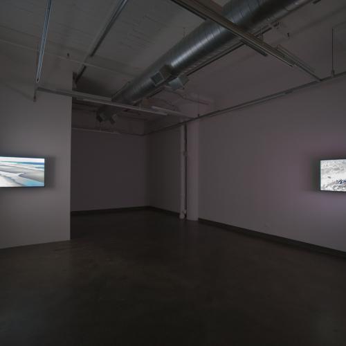 Photographic Materials depicts: artworks installed in gallery
