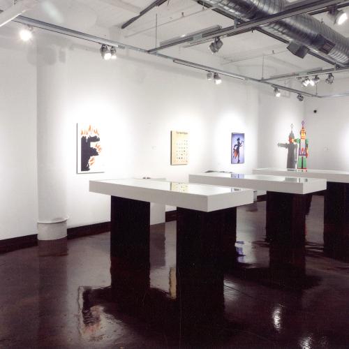 Photographic Materials depicts: artworks installed in gallery