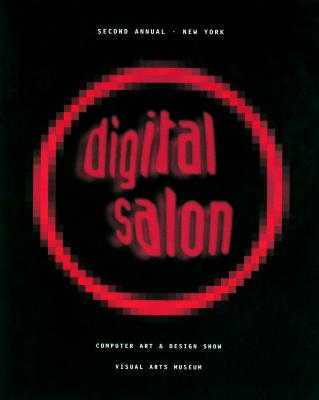 Exhibition Catalogues depicts: Booklet cover with title inside pixelated circle