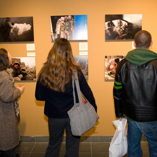 Digital Files depicts: photograph of gallery with artworks installed