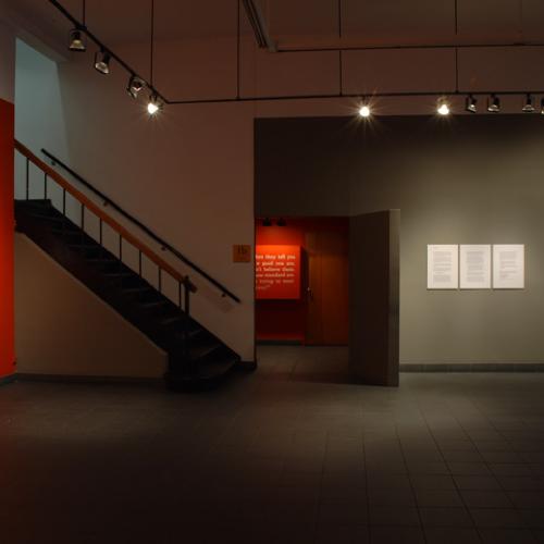 Photographic Materials, Digital Files depicts: exhibition installation photograph