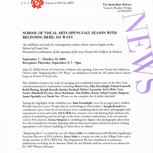 Press Releases depicts: typed press release