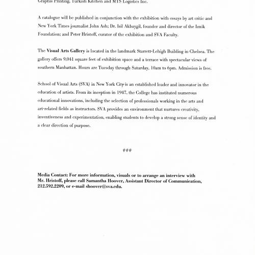 Press Releases depicts: page 3 of typed press release