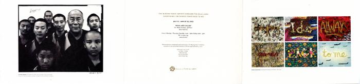 Announcements and invitations depicts: interior of announcement card detailing exhibition