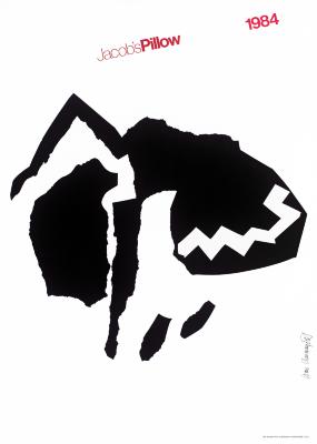 Posters depicts: Abstract dancer in black decoupage