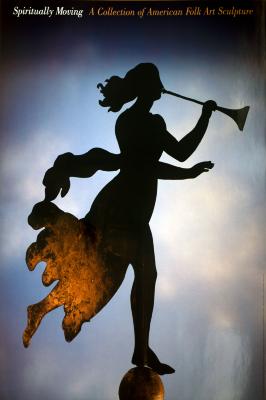 Posters depicts: Photograph of weathervane, a metal silhouette of heralding angel
