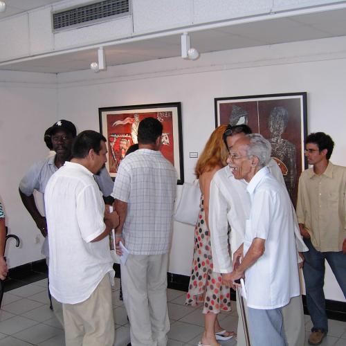 Digital Files, Photographic Materials depicts: crowd of people at exhibition reception