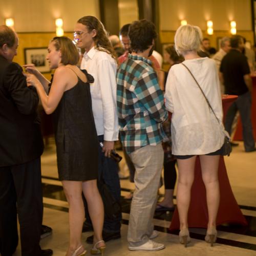 Digital Files, Photographic Materials depicts: crowd of people at exhibition reception