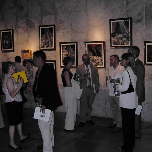 Digital Files, Photographic Materials depicts: crowd of people at exhibition reception