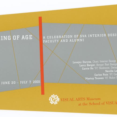Announcements and invitations depicts: Exhibition announcement