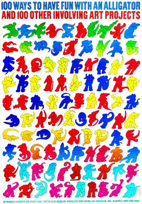 Posters depicts: 100 colorful, cartoon-like alligators dancing and playing